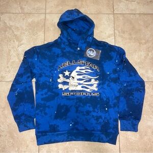 Hellstar Sports Blue Graphic Hoodie